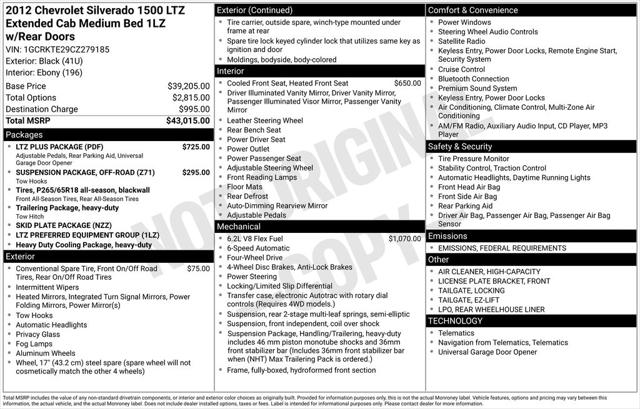 2012 Chevrolet Silverado 1500 LTZ 2012 Chevrolet Silverado 1500 LTZ