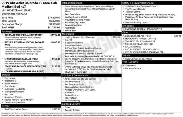 2019 Chevrolet Colorado LT 2019 Chevrolet Colorado LT