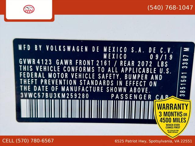 2019 Volkswagen Jetta 1.4T S