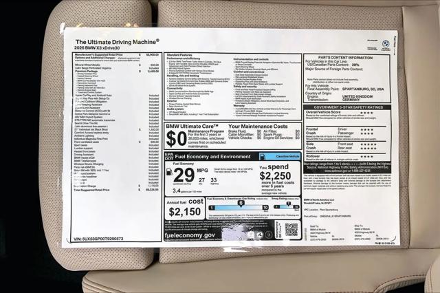 2026 BMW X3 30 xDrive