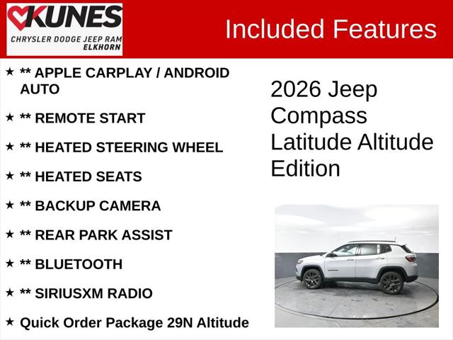 2026 Jeep Compass COMPASS LATITUDE ALTITUDE 4X4