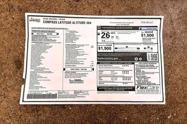 2026 Jeep Compass Latitude Altitude