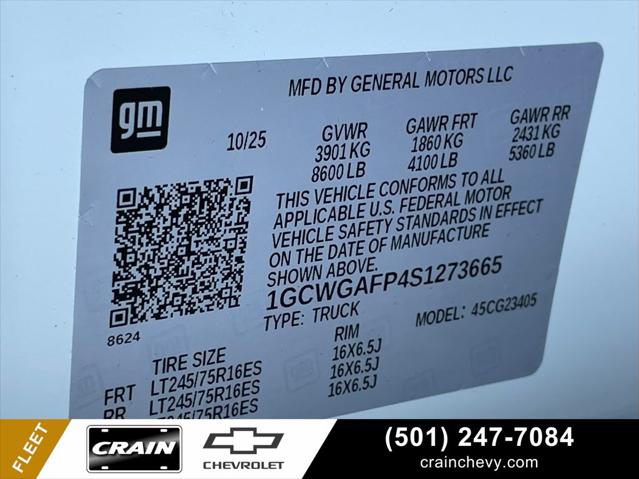 2025 Chevrolet Express Cargo Van RWD 2500 Regular Wheelbase WT