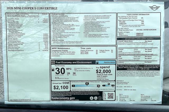2026 MINI Cooper Convertible Cooper S