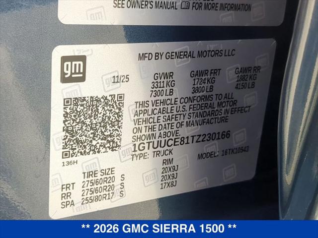 2026 GMC Sierra 1500 Crew Cab, Short Bed, Elevation, 4WD