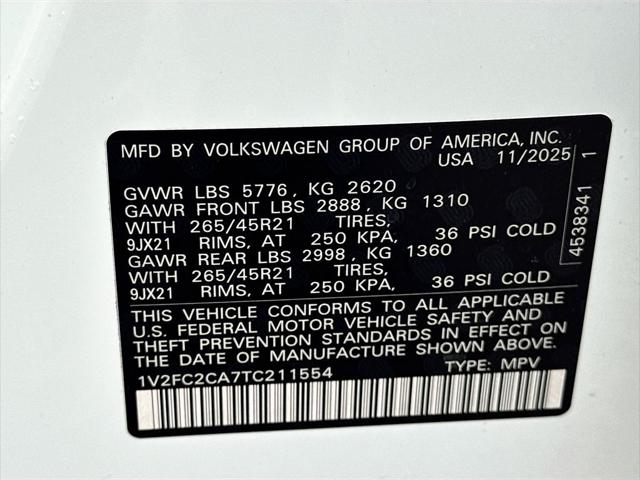 2026 Volkswagen Atlas Cross Sport 2.0T SEL Premium R-Line