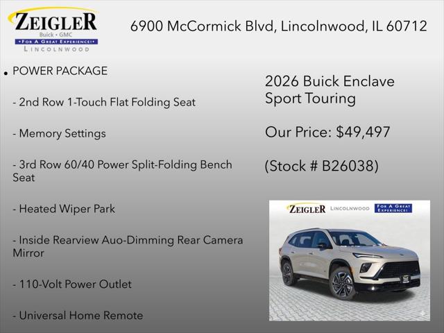 2026 Buick Enclave Sport Touring