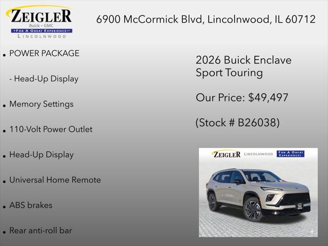 2026 Buick Enclave Sport Touring