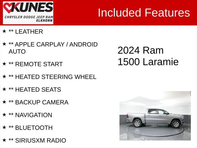 2024 RAM 1500 Laramie Crew Cab 4x4 57 Box 2024 RAM 1500 Laramie Crew Cab 4x4 57 Box