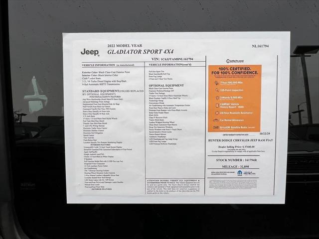 2022 Jeep Gladiator Altitude 4x4