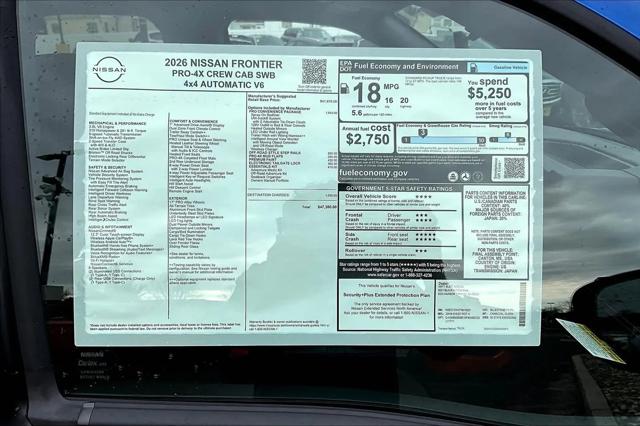 2026 Nissan Frontier Crew Cab PRO-4X 4x4
