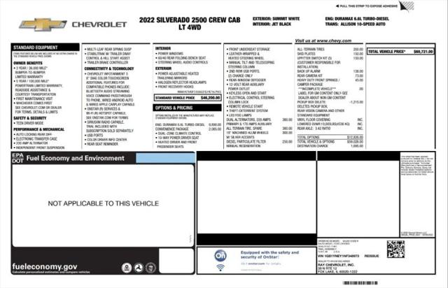 2022 Chevrolet Silverado 2500HD 4WD Crew Cab Long Bed LT