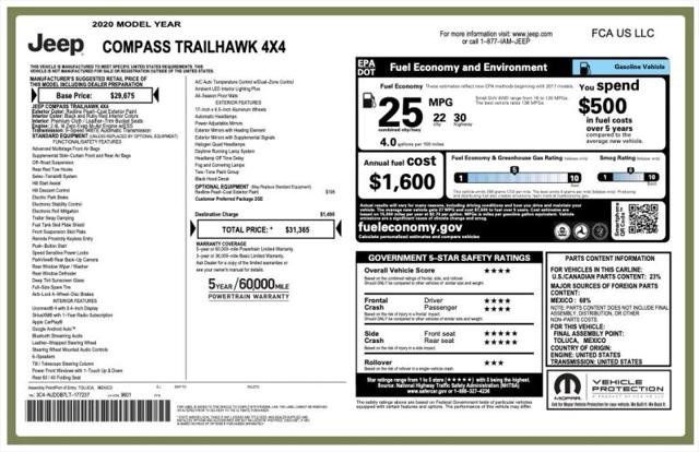 2020 Jeep Compass Trailhawk 4x4