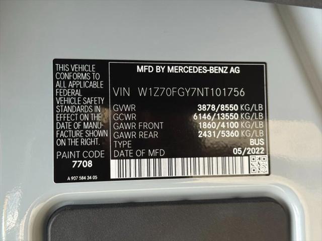 2022 Mercedes-Benz Sprinter 1500 Standard Roof I4