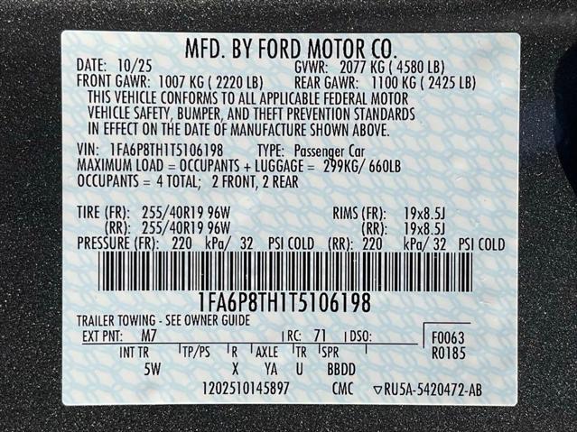 2026 Ford Mustang EcoBoost Premium Fastback