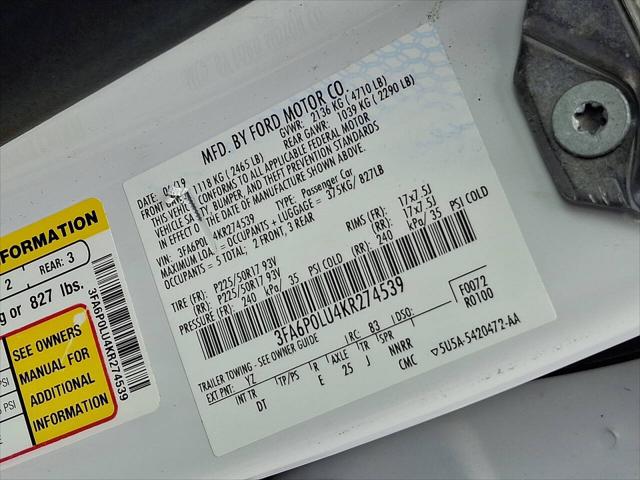 2019 Ford Fusion Hybrid SE