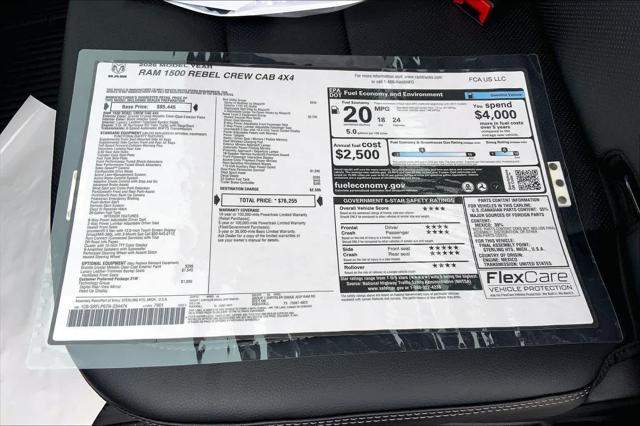 2026 Ram 1500 Rebel Crew Cab 4x4 5'7" Box