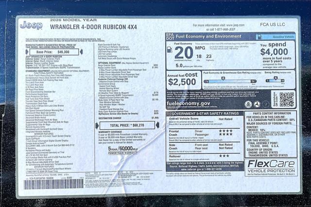 2026 Jeep Wrangler Rubicon