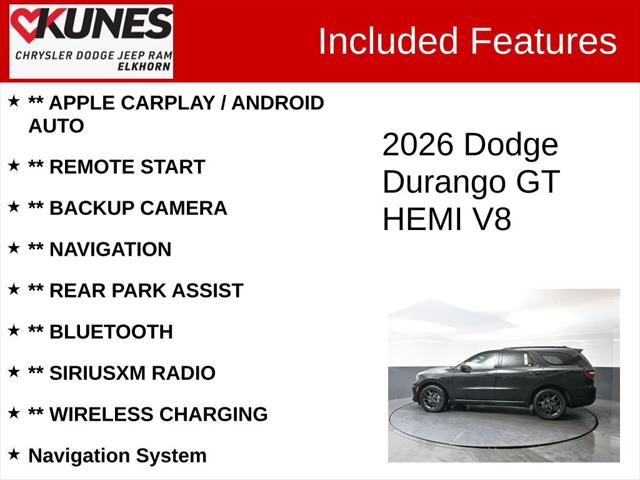 2026 Dodge Durango DURANGO GT AWD HEMI V8