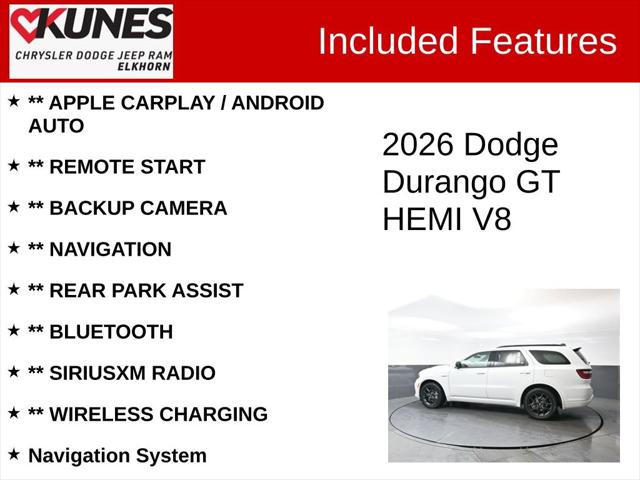 2026 Dodge Durango DURANGO GT AWD HEMI V8