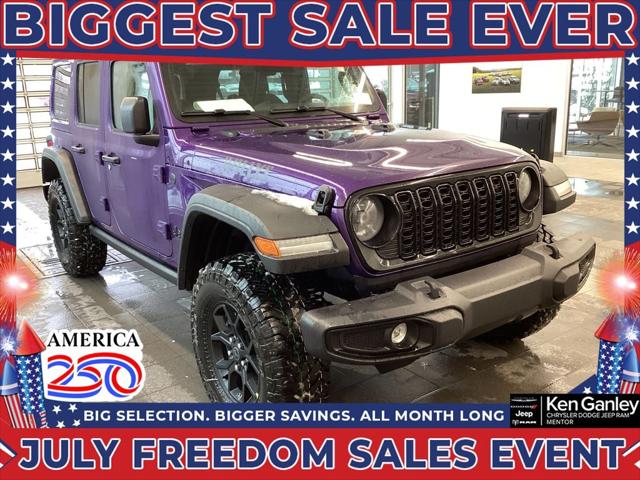 2026 Jeep Wrangler 4-Door Willys 4x4 for sale in Mentor, OH