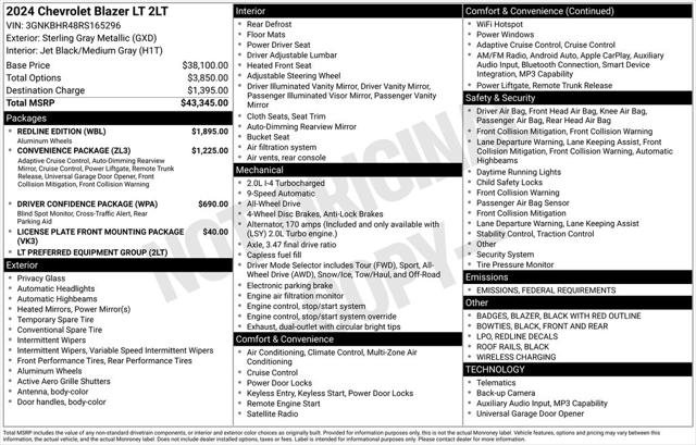 2024 Chevrolet Blazer AWD 2LT 2024 Chevrolet Blazer AWD 2LT
