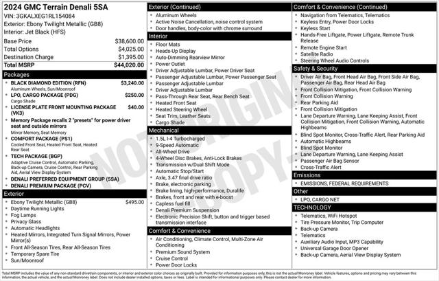 2024 GMC Terrain AWD Denali