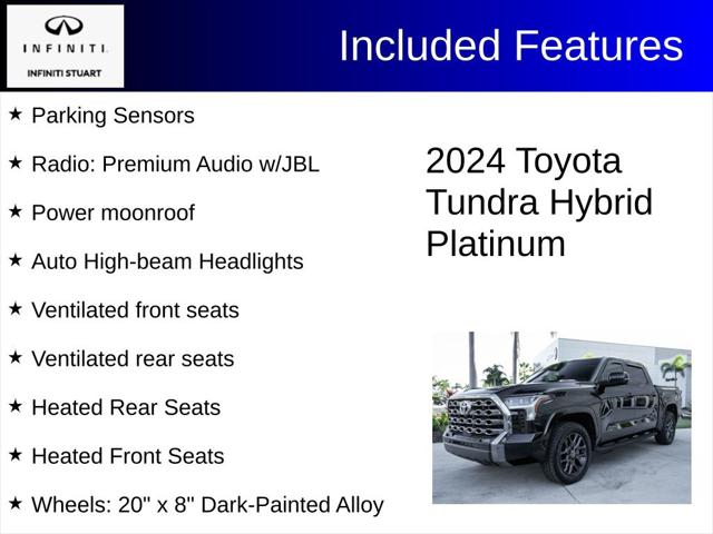 2024 Toyota Tundra Hybrid Platinum 4WD 2024 Toyota Tundra Hybrid Platinum 4WD