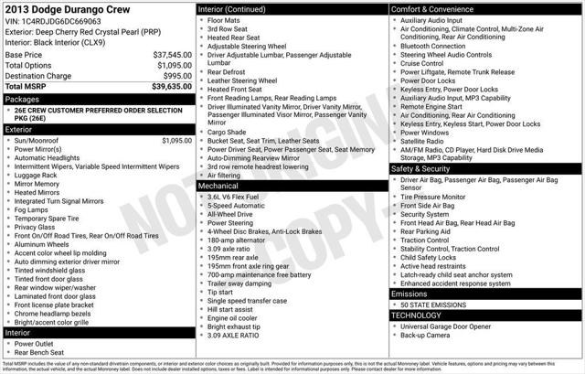 2013 Dodge Durango Crew 2013 Dodge Durango Crew