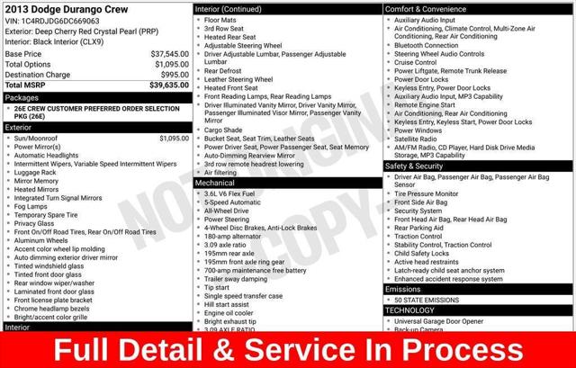 2013 Dodge Durango Crew 2013 Dodge Durango Crew