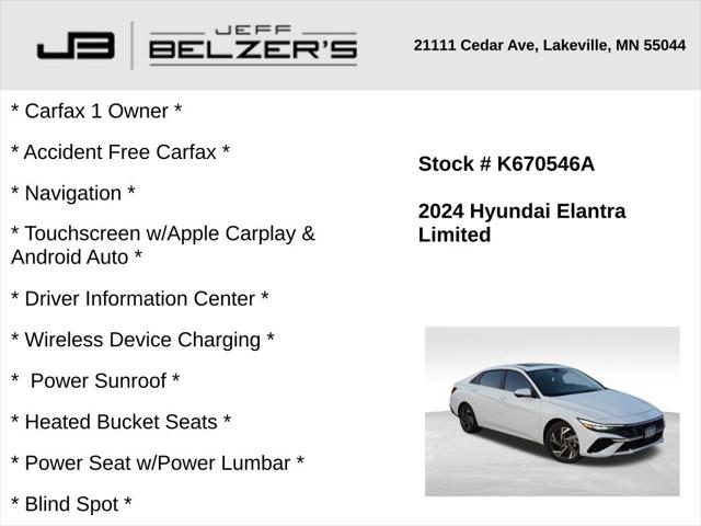 2024 Hyundai Elantra Limited 2024 Hyundai Elantra Limited