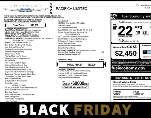 2024 Chrysler Pacifica Limited 2024 Chrysler Pacifica Limited