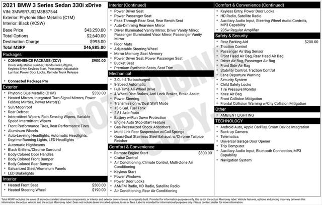 2021 BMW 330i xDrive 2021 BMW 330i xDrive