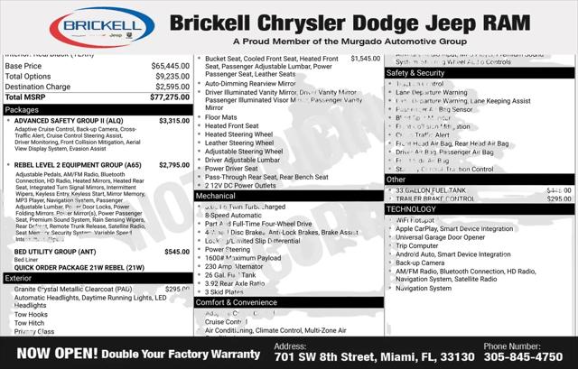 2026 Ram 1500 Rebel Crew Cab 4x4 57 Box