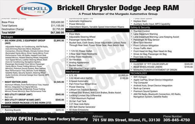 2026 Ram 1500 Big Horn Crew Cab 4x4 57 Box