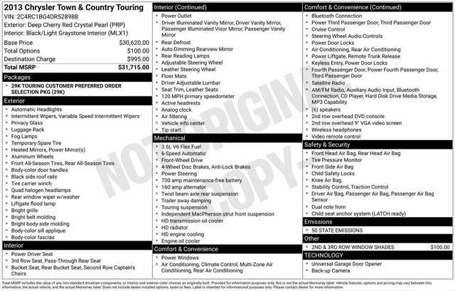 2013 Chrysler Town and Country Touring 2013 Chrysler Town and Country Touring