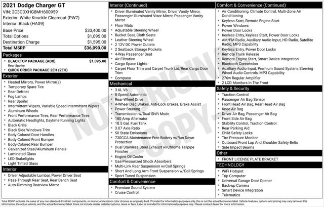 2021 Dodge Charger GT RWD 2021 Dodge Charger GT RWD