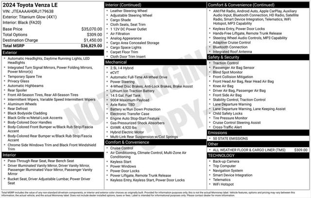 2024 Toyota Venza 2024 Toyota Venza