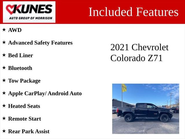 2021 Chevrolet Colorado 4WD Crew Cab Short Box Z71 2021 Chevrolet Colorado 4WD Crew Cab Short Box Z71