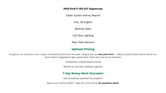 2019 Ford F-150 XLT 2019 Ford F-150 XLT