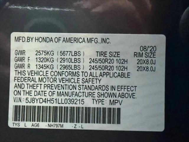 2020 Acura MDX Technology Package