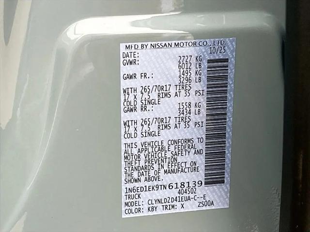 2026 Nissan Frontier Crew Cab PRO-4X 4x4
