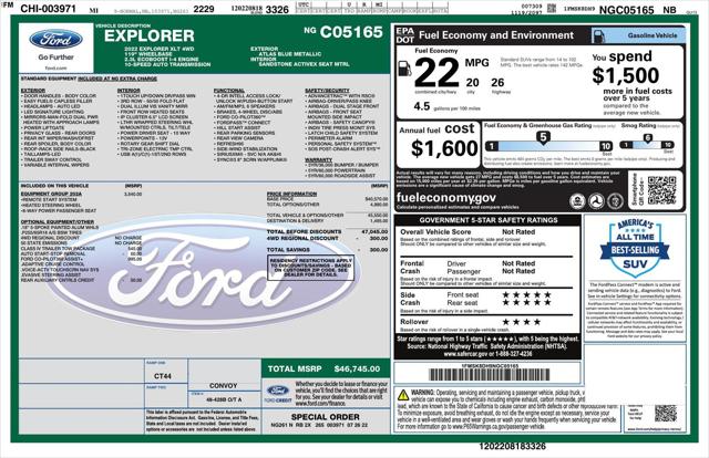 2022 Ford Explorer XLT 2022 Ford Explorer XLT