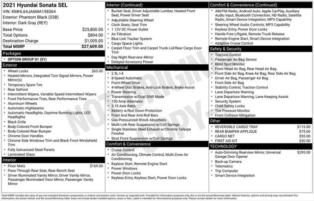 2021 Hyundai Sonata SEL