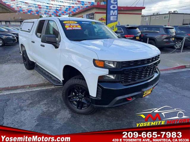 2020 Chevrolet Silverado 1500 4WD Double Cab Standard Bed Custom Trail Boss for sale in Manteca, CA