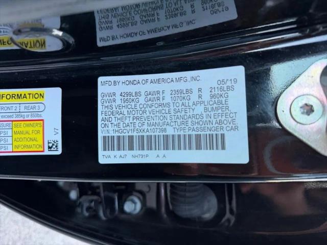 2019 Honda Accord EX-L 1.5T