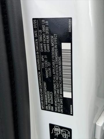 2026 Volvo XC60 Plug-In Hybrid Plus, T8 AWD Electric/Gasoline, Dark