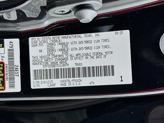 2026 Toyota Tundra Capstone CrewMax 6.4' Bed