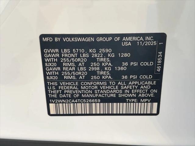 2026 Volkswagen Atlas SE with Technology