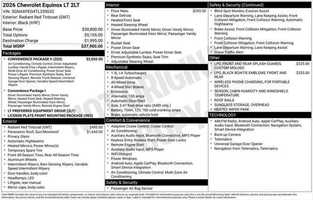 2026 Chevrolet Equinox AWD LT